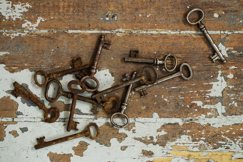 old ornate keys